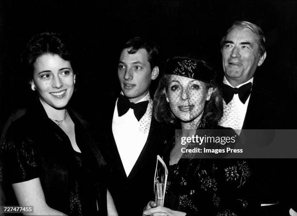 Gregory Peck and his family circa 1970.