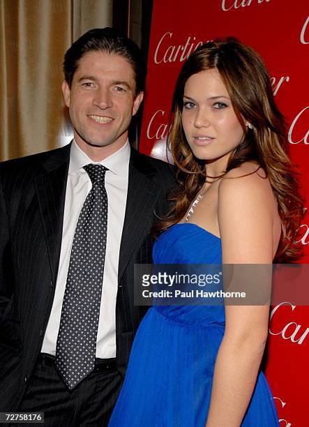 Frederic De Narp, president and CEO of Cartier, and actress Mandy Moore attend the Cartier holiday celebration at the grand re-opening at Short Hills...