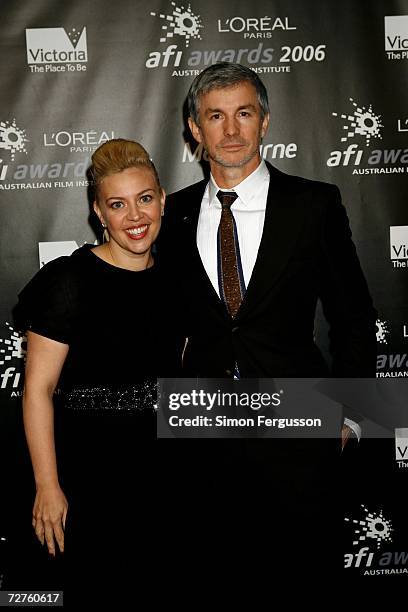 Director Baz Luhrmann and Catherine Martin pose backstage at the L'Oreal Paris 2006 AFI Awards at the Melbourne Exhibition Centre on December 7, 2006...