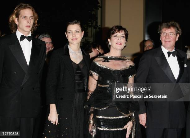 Andrea Casiraghi, Charlotte Casiraghi, Princess Caroline of Hanover and husband Prince Ernst August of Hanover attend the the 4th biennial Nijinsky...