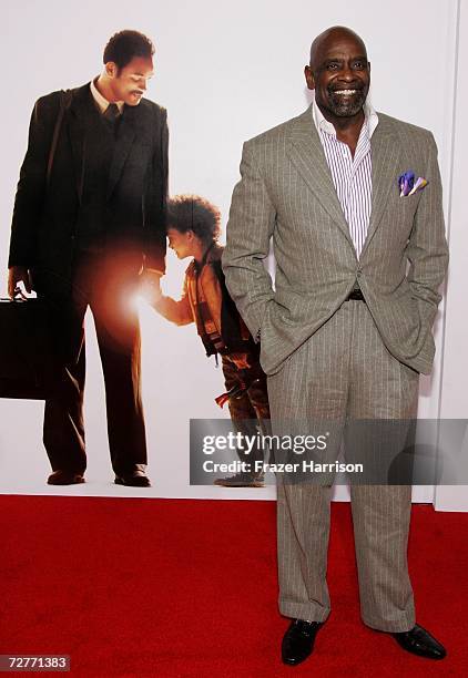 Associate producer Chris Gardner arrives at the World Premiere of Columbia Pictures' "The Pursuit of Happyness" at the Mann Village Theatre and Mann...