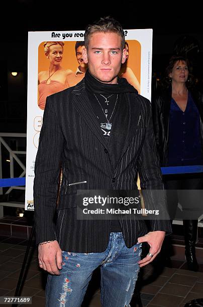 Actor Nick James arrives at the world premiere of the new movie "Eating Out 2", held at the Sunset 5 Theater on December 7 in West Hollywood,...