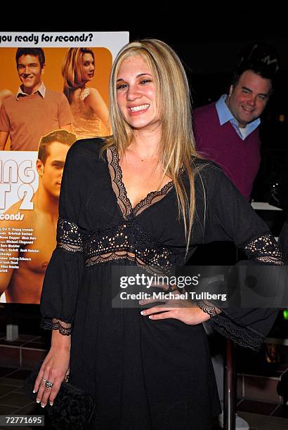 Actress Rebekah Kochan arrives at the premiere of the new movie "Eating Out 2", held at Sunset 5 Theater on December 7 in West Hollywood, California.