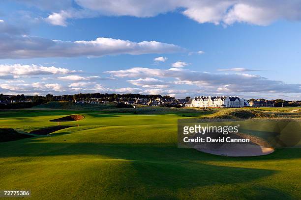 The 375 yds, par 4, 3rd hole 'Jockie's Burn' on the Carnoustie Championship Course, venue for the 2007 Open Championship on September 7th in...