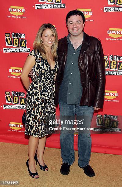 Producer Seth MacFarlane and wife Jessica Barth arrive at the 4th Annual Spike TV 2006 Video Game Awards held at The Galen Center on December 8, 2006...
