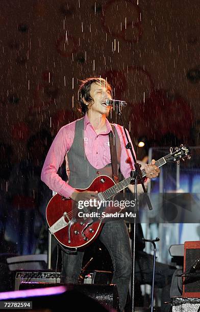 Milan Borich of Pluto performs during Christmas in the Park at the Auckland Domain, December 9, 2006 in Auckland, New Zealand.
