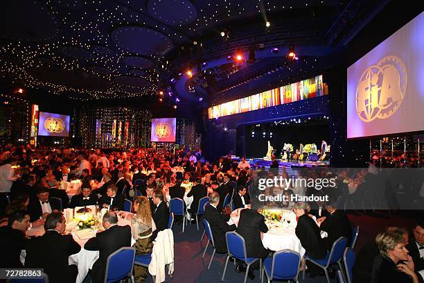 General view of the auditorium and stage at the 2006 FIA Gala Prize Giving Ceremony held at the Salle des Etoiles Sporting Club on December 8, 2006...