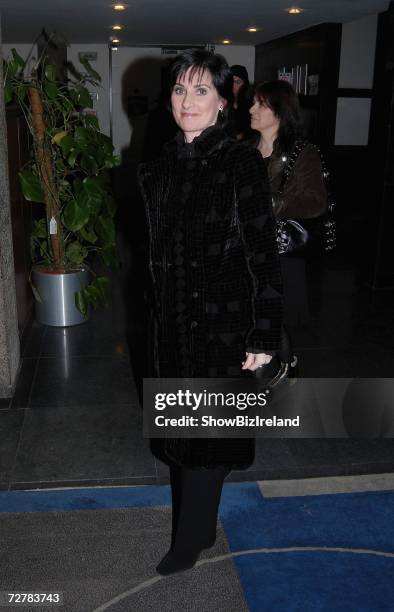 Singer Enya arrives as a guest on The Late Late Show on December 8, 2006 in Dublin, Ireland.