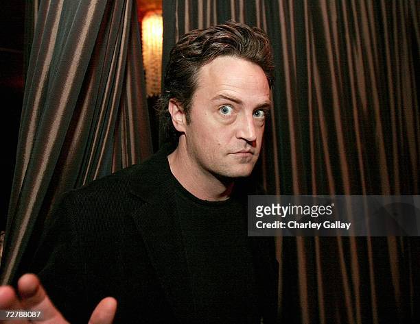 Actor Matthew Perry at the after party for the FX Network's premiere screening of "Dirt" at Republic on December 9, 2006 in Los Angeles, California.