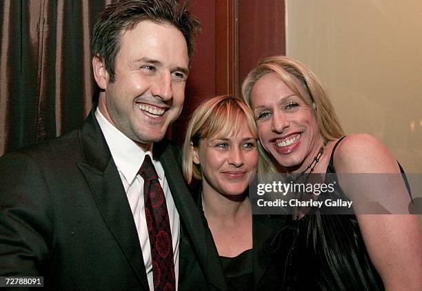 Actor David Arquette , actress Patricia Arquette, and actor Alexis Arquette at the after party for the FX Network's premiere screening of "Dirt" at...