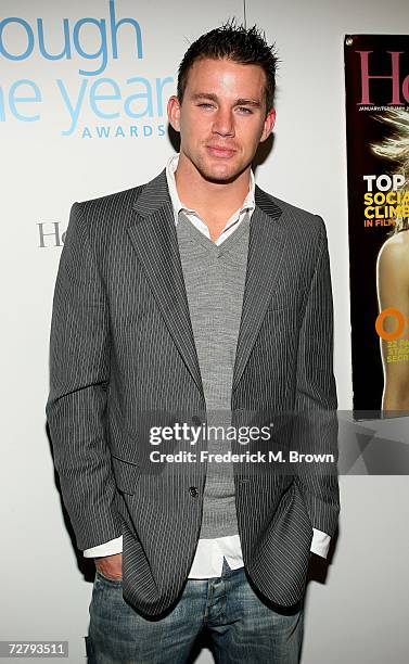 Actor Channing Tatum arrives at the Hollywood Life magazine's 6th Annual Breakthrough Awards held at Henry Fonda Music Box Theatre on December 10,...