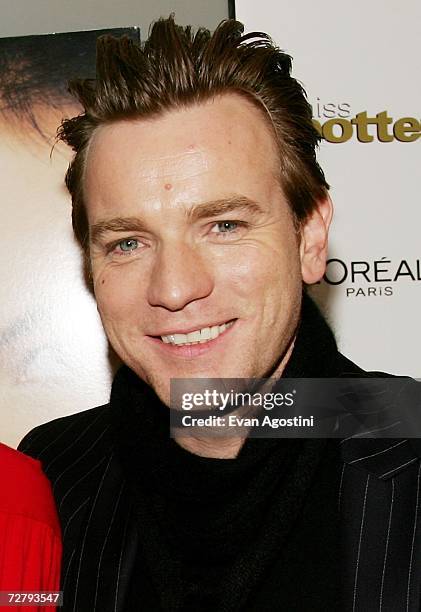 Actor Ewan McGregor attends the "Miss Potter" film premiere at the Director's Guild of America Theater, December 10, 2006 in New York City.