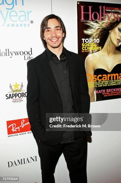 Actor Justin Long arrives at the Hollywood Life magazine's 6th Annual Breakthrough Awards held at Henry Fonda Music Box Theatre on December 10, 2006...