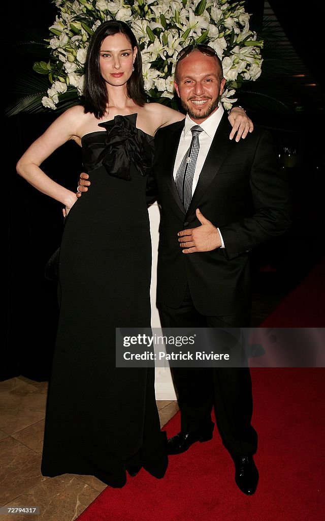 Alex Perry Dat Model Anneliese Seubert and fashion designer Alex Perry attend