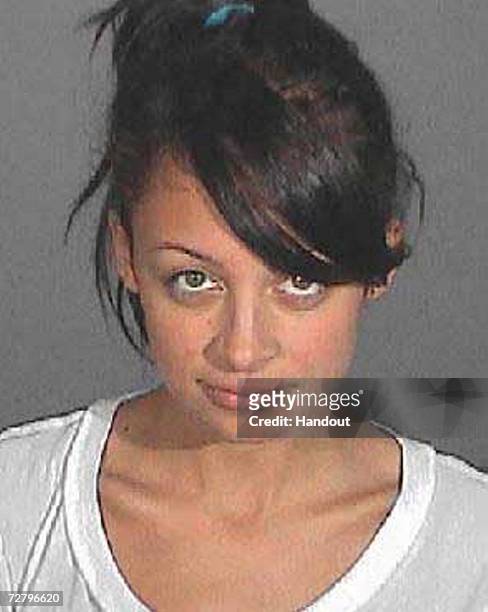 Nicole Richie is pictured In this image provided by the Glendale Police Department December 11, 2006 in Glendale, California. Richie was arrested for...