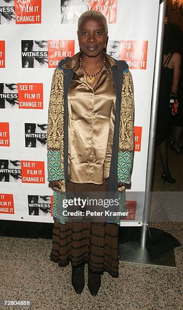 Musician Angelique Kidjo attends the second annual gala dinner and concert to benefit Witness which helps promote human rights causes worldwide...