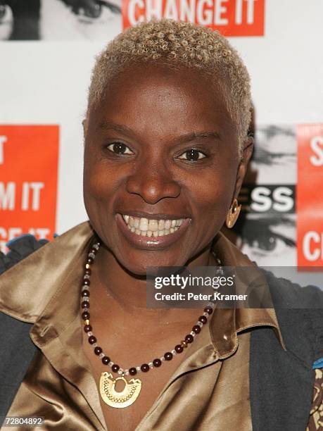 Musician Angelique Kidjo attends the second annual gala dinner and concert to benefit Witness which helps promote human rights causes worldwide...