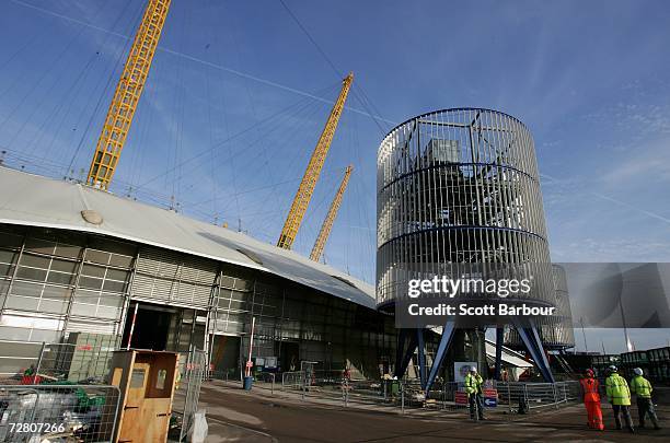 O2 Construction 52 Construction Continues On O2 Events Venue Stock Photos, High-Res ...