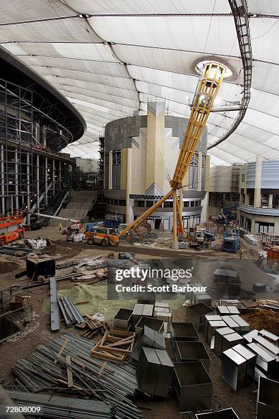 O2 Construction 59 Construction Continues On O2 Events Venue Stock Photos, High-Res ...