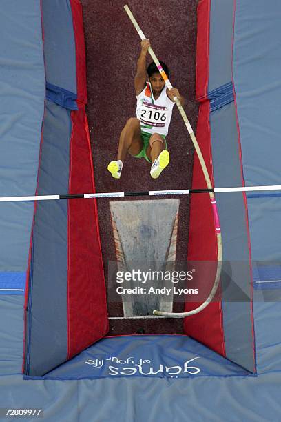 Surekha of India competes in the Women's Pole Vault during the 15th Asian Games Doha 2006 at the Khalifa Stadium December 12, 2006 in Doha, Qatar.