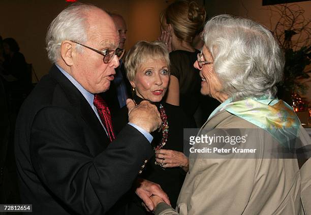Actors Dickie Moore, Jane Powell and Frances Sternhagen attend a cocktail party for the special screening of Miramax Films' Venus at the Museum of...