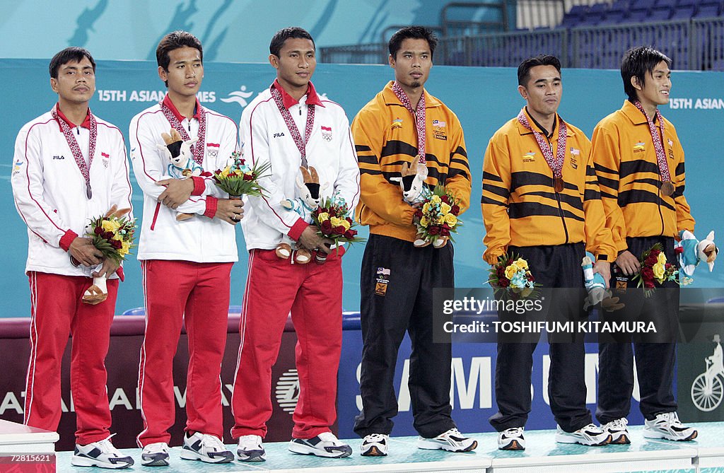 Sepaktakraw double bronze medal winning