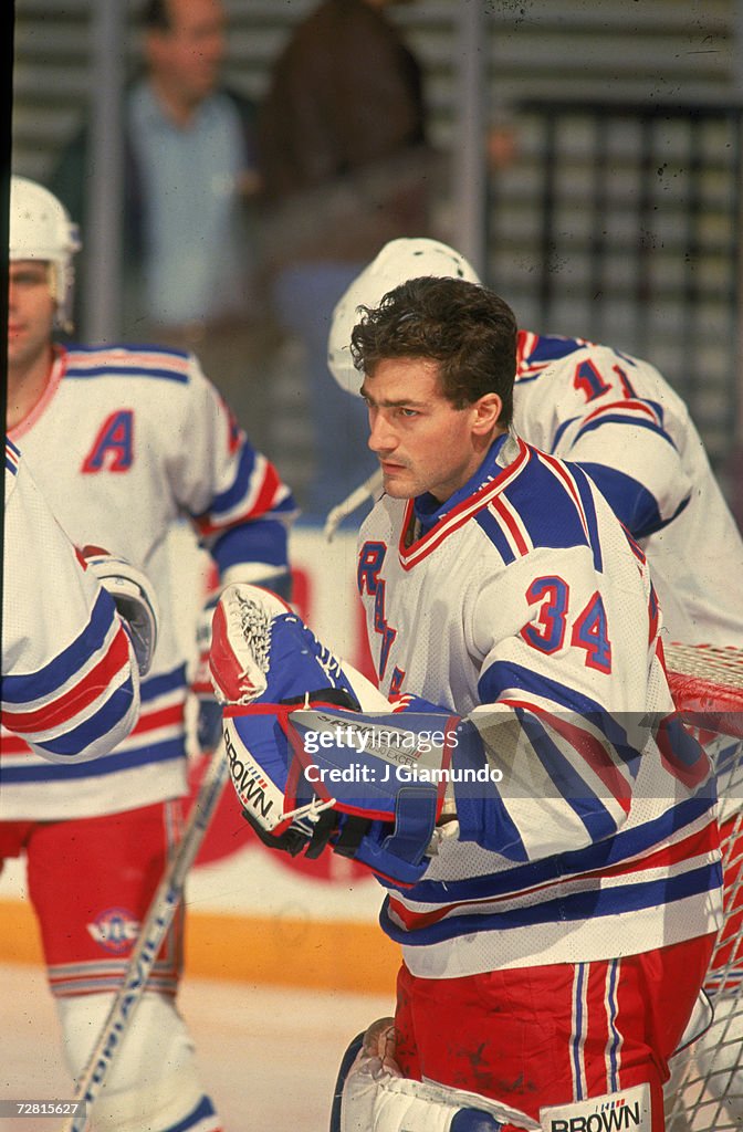 John Vanbiesbrouck Of The Rangers
