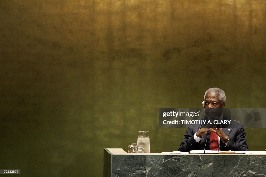 United Nations Secretary General Koffi A