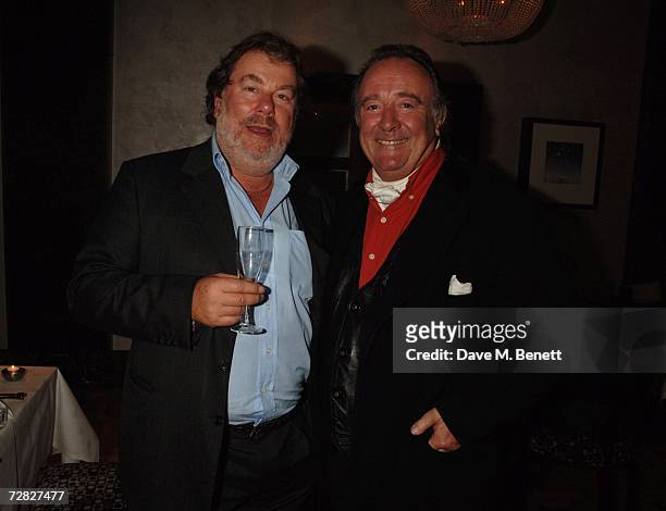 Dai Llewellyn and a guest attend the book launch of "Dancing Into Battle" by Nick Foulkes at the Westbury Hotel on December 14, 2006 in London,...