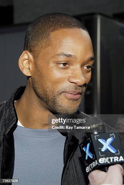 Actor and recording artist Will Smith arrives at the Ed Sullivan Theater for a taping of the ''Late Show with David Letterman'' on December 14, 2006...