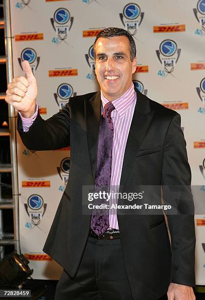 Judge Alex poses at the 4th Annual Premios Fox Sports Awards held at the Jackie Gleason Theater for the Performing Arts on December 14, 2006 in Miami...