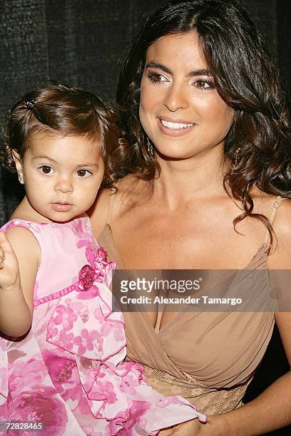 Valeria Lieberman poses at the 4th Annual Premios Fox Sports Awards held at the Jackie Gleason Theater for the Performing Arts on December 14, 2006...