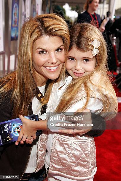 Actress Lori Loughlin with her daughter Olivia pose at the premiere of "Happily N' Ever After" after party held at the Napa Valley Grille in Westwood...