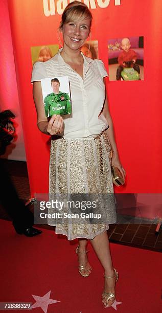 Actress Andrea Kiewel attends the Herz fuer Kinder charity gala at Axel Springer Haus December 16, 2006 in Berlin, Germany.