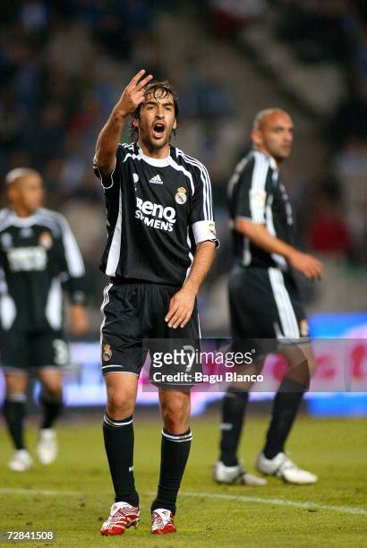 Raul Gonzalez of Real Madrid during the match between RCD Espanyol and Real Madrid, of La Liga, on December 17, 2006 at the Lluis Companys stadium in...