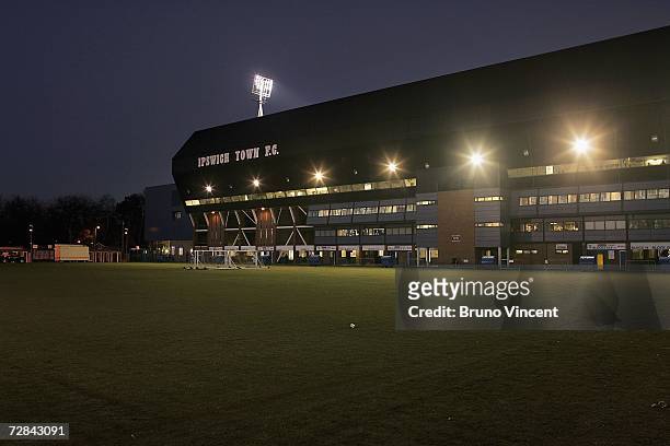 General view of Portman Road, Ipswich Town's football ground, on December 16, 2006 in Ipswich, England. Police investigating the murders of five...