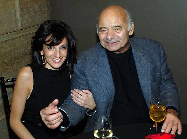 Lisa Marcelino and Burt Young pose for a photo at the afterparty for the Philadelphia premiere of Rocky Balboa at the Philadelphia Museum of Art...