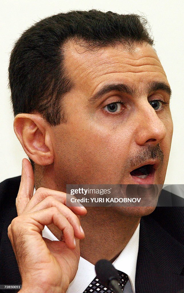 Syrian President Bashar al-Assad speaks