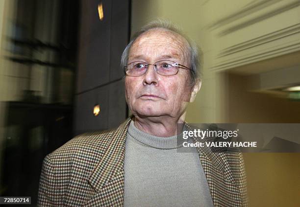 Defendant French Jean-Maurice Agnelet leaves, 19 December 2006, the courthouse of the French Riviera city of Nice. Jean-Maurice Agnelet stands trial...