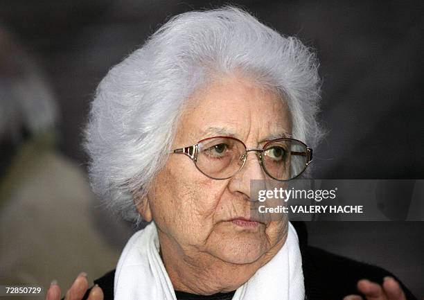 Renee Le Roux leaves, 19 December 2006, the courthouse of the French Riviera city of Nice, where former lawyer Jean-Maurice Agnelet stands trial on...