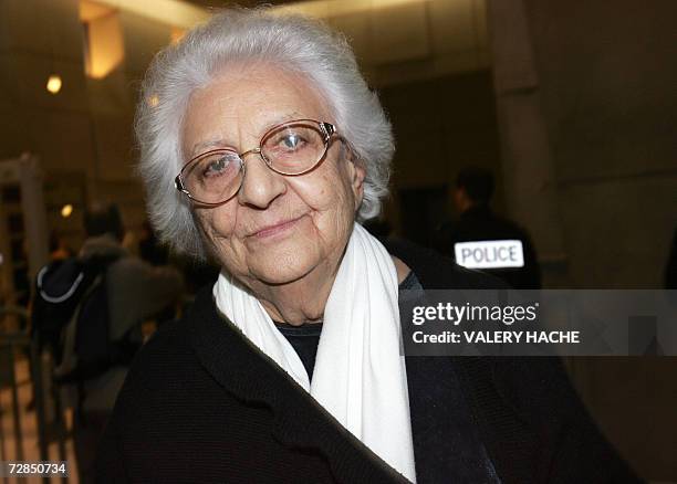 Renee Le Roux leaves, 19 December 2006, the courthouse of the French Riviera city of Nice, where former lawyer Jean-Maurice Agnelet stands trial on...