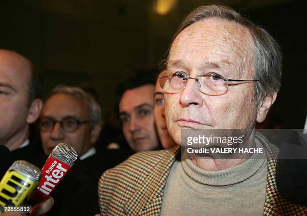Jean-Maurice Agnelet leaves the courthouse of the French Riviera city of Nice, 20 December 2006, on the last day of his trial on charges of having...