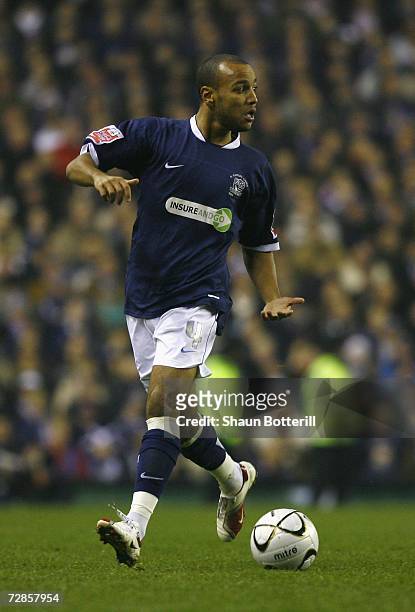 Lewis Hunt of Southend United in action during the Carling Cup Quarter Final match between Tottenham Hotspur and Southend United at White Hart Lane...
