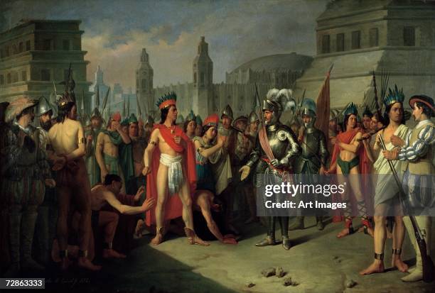 The Imprisonment of Guatimocin by the Troops of Hernan Cortes, 1856