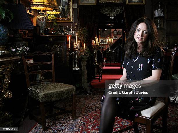 Actress Sarah Brightman poses for a portrait to promote television documentary "The Phantom of the Opera - Behind the Mask" on May 17, 2006 in...