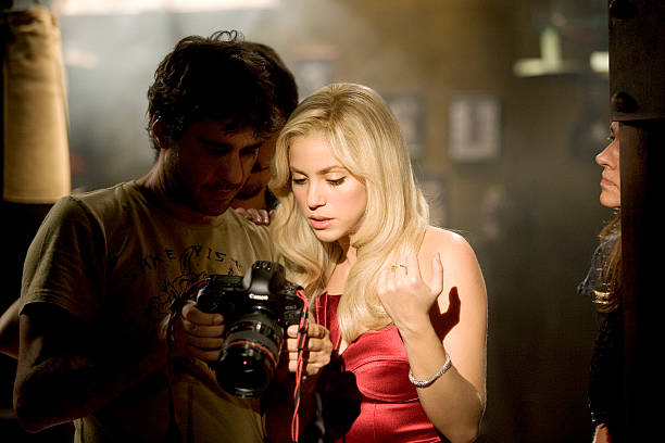 Shakira films and co directs her latest video for new single 'Illegal' in Mexico City on October 16, 2006 in London.