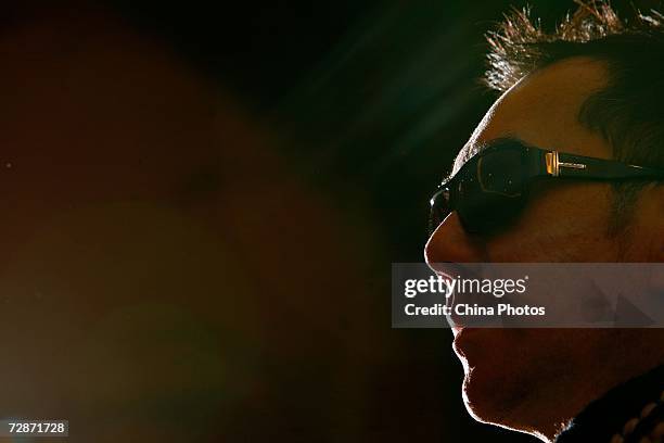 Hong Kong actor Anthony Wong attends a press conference to promote movie "The Painted Veil" on December 22, 2006 in Shanghai, China. The film is a...