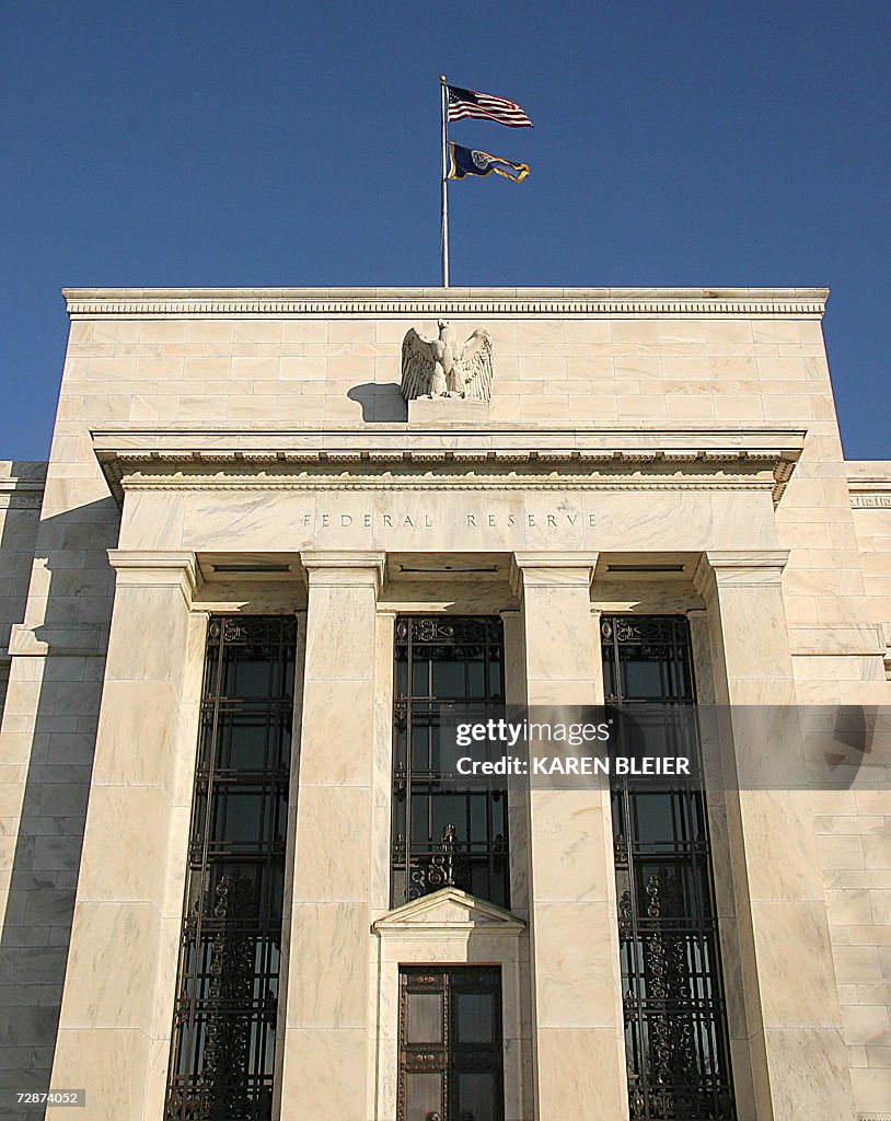 The front of the US Federal Reserve buil