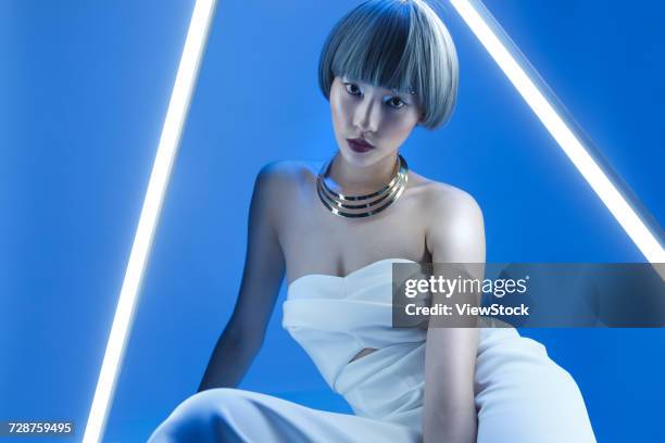 young fashion girl - asian woman model stock-fotos und bilder