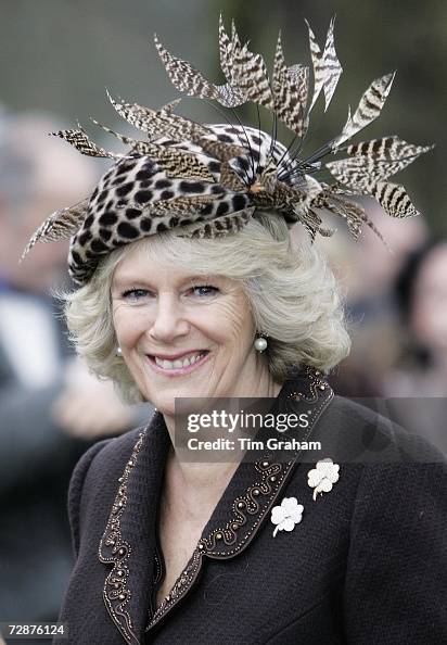 Camilla the Duchess of Cornwall attends Christmas Day service at